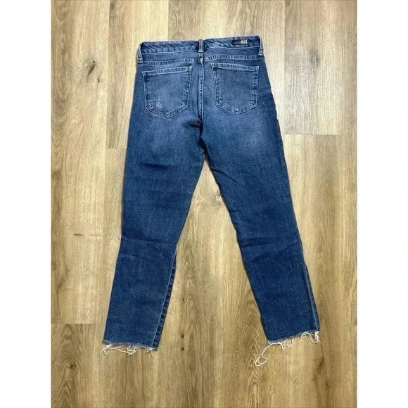 Kut From The Kloth Womens 4 Dark Wash Reese Ankle Straight Leg Denim Blue Jeans - Picture 2 of 8